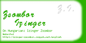 zsombor izinger business card